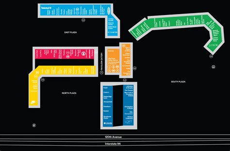 pleasant prairie premium outlets map.